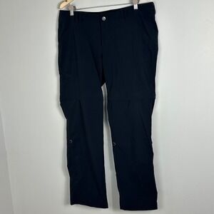 Marmot Black Convertible Straight‎ Leg Hiking Pants Womens Size 12 Style F59100